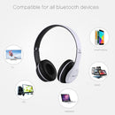 P47 Foldable Wireless Bluetooth Headphone with 3.5mm Audio Jack, Support MP3 / FM / Call(White)