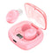 XG-8 TWS Digital Display Touch Bluetooth Earphone with Magnetic Charging Box(Pink)