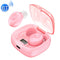 XG-8 TWS Digital Display Touch Bluetooth Earphone with Magnetic Charging Box(Pink)