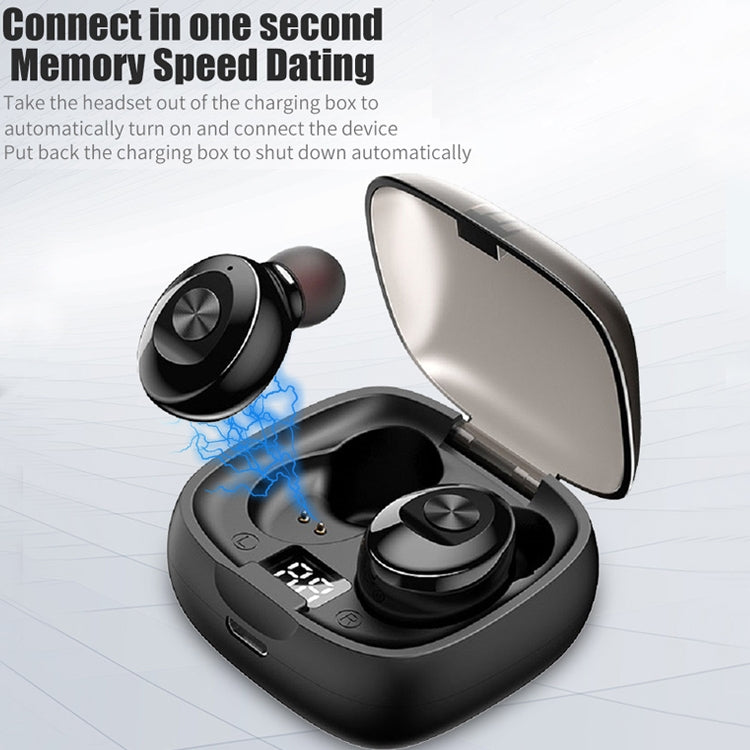 XG-8 TWS Digital Display Touch Bluetooth Earphone with Magnetic Charging Box(Blue)