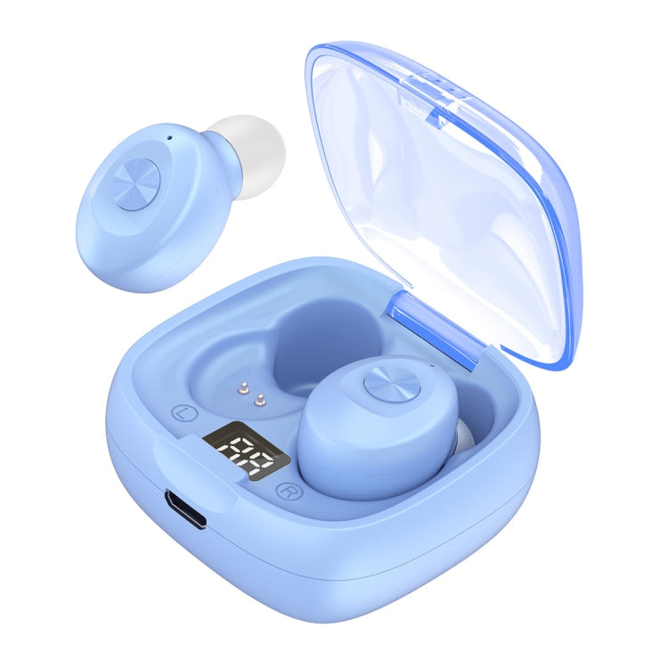 XG-8 TWS Digital Display Touch Bluetooth Earphone with Magnetic Charging Box(Blue)