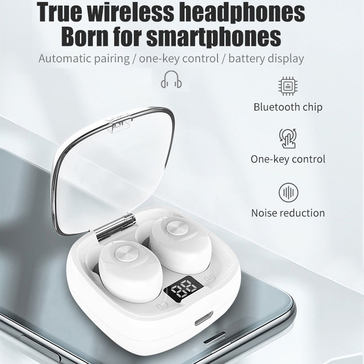 XG-8 TWS Digital Display Touch Bluetooth Earphone with Magnetic Charging Box(Blue)