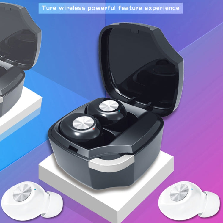 TWS-A8 Bluetooth 5.0 Mini True Wireless Stereo Sports Bluetooth Earphone with Charging Box(Black)