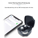 TWS-A8 Bluetooth 5.0 Mini True Wireless Stereo Sports Bluetooth Earphone with Charging Box(Black)