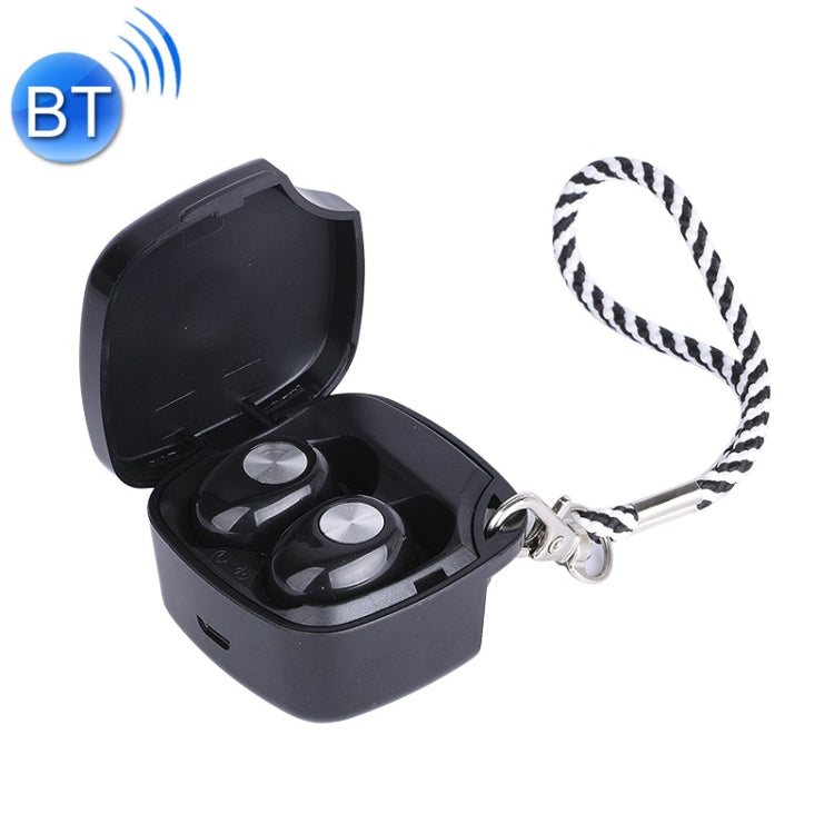 TWS-A8 Bluetooth 5.0 Mini True Wireless Stereo Sports Bluetooth Earphone with Charging Box(Black)
