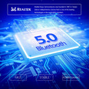 V7 Bluetooth 5.0 Business Style Wireless Stereo Sports Bluetooth Earphone, Support Inform Caller Name (Purple)