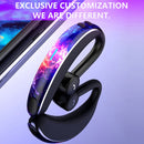 V7 Bluetooth 5.0 Business Style Wireless Stereo Sports Bluetooth Earphone, Support Inform Caller Name (Purple)