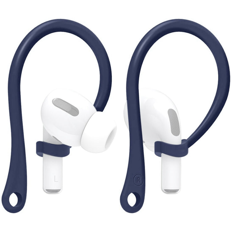 For AirPods 1 / 2 / Pro Anti-lost Silicone Earphone Ear-hook(Dark Blue)