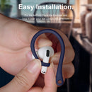For AirPods 1 / 2 / Pro Anti-lost Silicone Earphone Ear-hook(Dark Blue)
