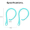 For AirPods 1 / 2 / Pro Anti-lost Silicone Earphone Ear-hook(Mint Green)