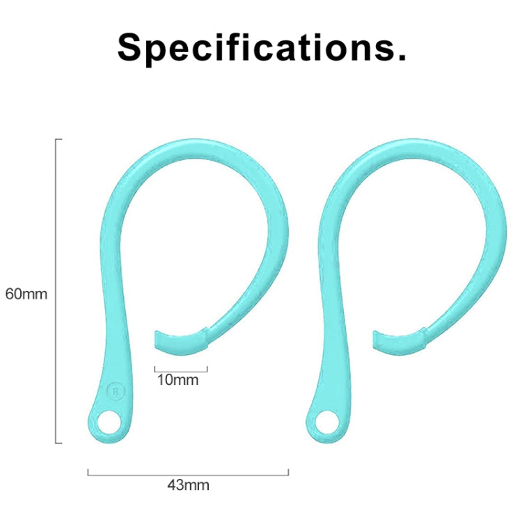 For AirPods 1 / 2 / Pro Anti-lost Silicone Earphone Ear-hook(Mint Green)