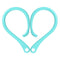 For AirPods 1 / 2 / Pro Anti-lost Silicone Earphone Ear-hook(Mint Green)