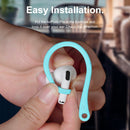 For AirPods 1 / 2 / Pro Anti-lost Silicone Earphone Ear-hook(Mint Green)
