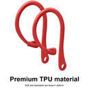 For AirPods 1 / 2 / Pro Anti-lost Silicone Earphone Ear-hook(Red)