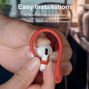 For AirPods 1 / 2 / Pro Anti-lost Silicone Earphone Ear-hook(Red)