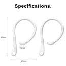 For AirPods 1 / 2 / Pro Anti-lost Silicone Earphone Ear-hook(White)
