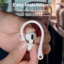 For AirPods 1 / 2 / Pro Anti-lost Silicone Earphone Ear-hook(White)