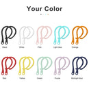 For AirPods 1 / 2 / Pro Anti-lost Silicone Earphone Ear-hook(Clear White)