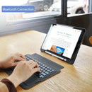DUX DUCIS For iPad 10.2 & 10.5 inch Detachable Touch Bluetooth Keyboard PU Leather + Silicone Tablet Case with Smart Sleep & Wake-up / Pen Slot / Bracket(Black)