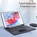 DUX DUCIS For iPad 10.2 & 10.5 inch Detachable Touch Bluetooth Keyboard PU Leather + Silicone Tablet Case with Smart Sleep & Wake-up / Pen Slot / Bracket(Black)