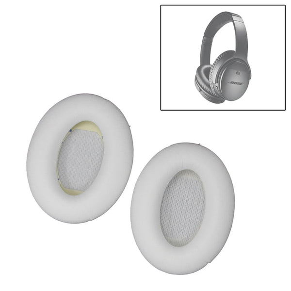 1 Pair For Bose AE2i / AE2w / QC2 / QC15 / AE2 Headset Cushion Sponge Cover Earmuffs Replacement Earpads(White)