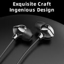 ROCK Space 3.5mm In-ear Stereo Music Earphones Wired Earphone with Mic & Line Control(Black)