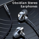 ROCK Space 3.5mm In-ear Stereo Music Earphones Wired Earphone with Mic & Line Control(Black)