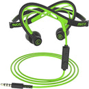Mucro ML233 Foldable Wired Running Sports Headphones Night Neckband In-Ear Stereo Earphones, Cable Length: 1.2m(Green)