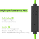 Mucro ML233 Foldable Wired Running Sports Headphones Night Neckband In-Ear Stereo Earphones, Cable Length: 1.2m(Green)