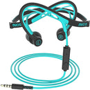 Mucro ML233 Foldable Wired Running Sports Headphones Night Neckband In-Ear Stereo Earphones, Cable Length: 1.2m(Blue)