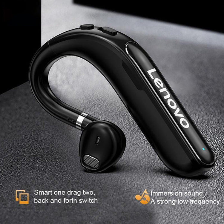 Original Lenovo TW16 TWS ENC Noise Reduction 180 Degree Rotatable Single Hanging-ear Bluetooth Earphone, Support for Call