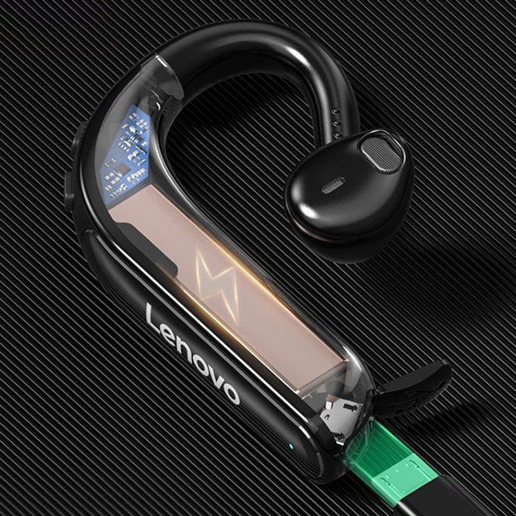 Original Lenovo TW16 TWS ENC Noise Reduction 180 Degree Rotatable Single Hanging-ear Bluetooth Earphone, Support for Call