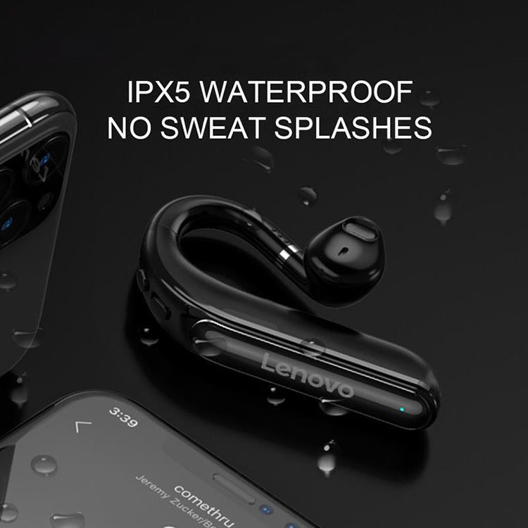 Original Lenovo TW16 TWS ENC Noise Reduction 180 Degree Rotatable Single Hanging-ear Bluetooth Earphone, Support for Call