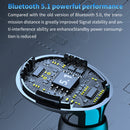 M10 Bluetooth 5.1 TWS Digital Display Wireless Bluetooth Earphone with Charging Box, Support Touch & Siri & Battery Display(Green)