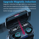 M10 Bluetooth 5.1 TWS Digital Display Wireless Bluetooth Earphone with Charging Box, Support Touch & Siri & Battery Display(Black)