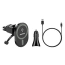 MOMAX CM17 15W Magnetic Air Outlet Car Wireless Charging Mobile Phone Holder For iPhone 12 Series