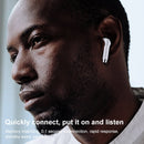 USAMS-IA04 Zero Sense Series Wireless Bluetooth 5.0 Mini TWS Earphone with Charging Box (Black)