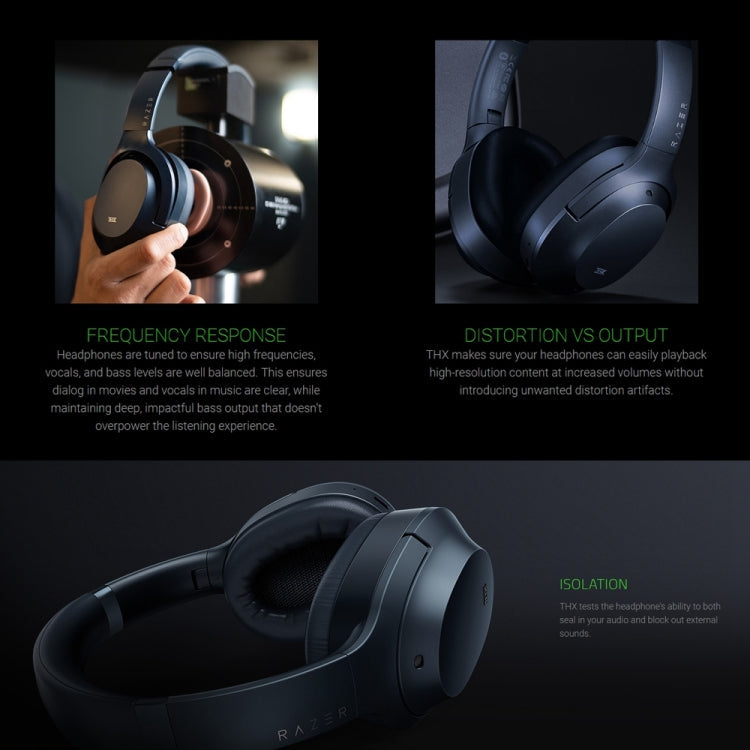 Razer OPUS ANC Active Noise Reduction Bluetooth Gaming Headphone(Black)