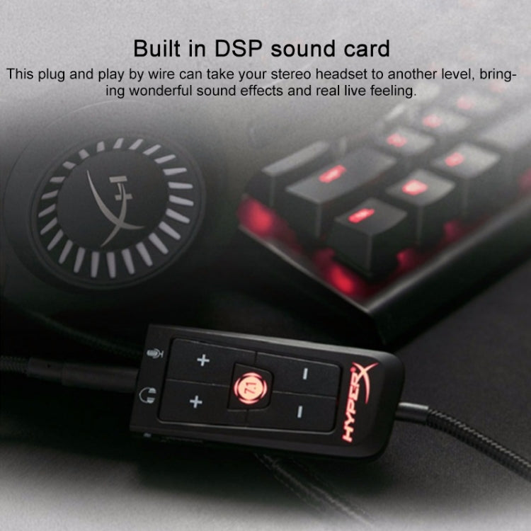 Kingston HyperX Cloud II HXS-HSDG1 Hurricane Amp USB AMP 7.1 Wire Control Game Sound Card(Black)
