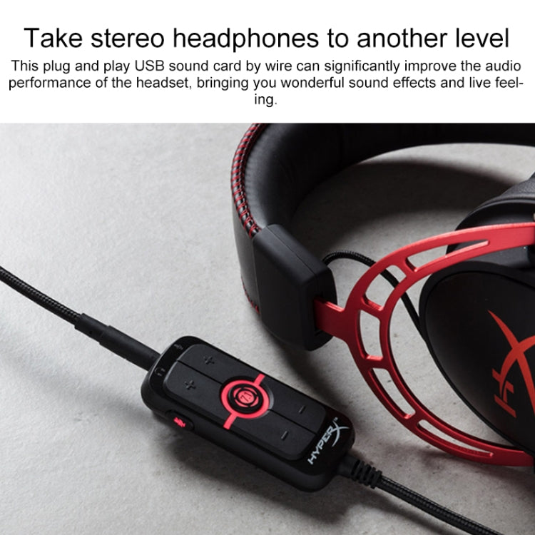 Kingston HyperX Cloud II HXS-HSDG1 Hurricane Amp USB AMP 7.1 Wire Control Game Sound Card(Black)