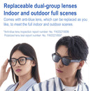 Original Xiaomi Youpin ZENPH ZF01 Smart Bluetooth Audio Sunglasses + Anti Blue-ray Lens(Black)