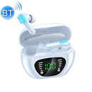 M29 Intelligent Noise Reduction Gaming Bluetooth Earphone with Digital Display Charging Box, Support HD Call & Siri & Power Bank (White)