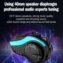 Hysnox HY-02 Bluetooth 5.0 Motorcycle Helmet Headset 2000M 6 Riders Intercom Headset (Gold)