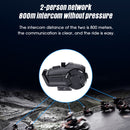 HY-1001 Bluetooth 5.0 Motorcycle Helmet Headset 800M 2 Riders Intercom Headset