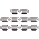 10 PCS Charging Port Connector for iPad Air 2(Black)
