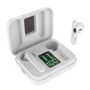 L12 Bluetooth 5.0 TWS Touch Digital Display Wireless Bluetooth Earphone with Charging Box(White)