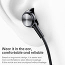 Original Lenovo QF310 3.5mm Plug In-ear Wire Control Stereo Earphone with HD Microphone (Black)