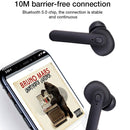 DT-5 IPX Waterproof Bluetooth 5.0 Wireless Bluetooth Earphone with Magnetic Charging Box, Support Call & Power Bank Function(Green)