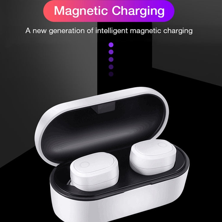 DT-6 IPX Waterproof Bluetooth 5.0 Wireless Bluetooth Earphone with 400mAh Magnetic Charging Box, Support Call(Blue)