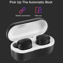 DT-6 IPX Waterproof Bluetooth 5.0 Wireless Bluetooth Earphone with 400mAh Magnetic Charging Box, Support Call(Blue)